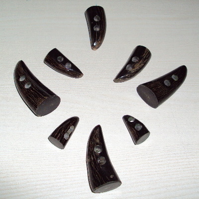  Natural Buffalo Horn Toggles Buttons
