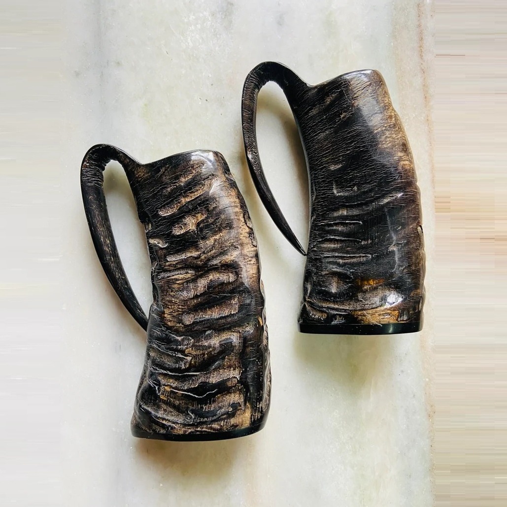 Natural Buffalo Horn Mugs 91
